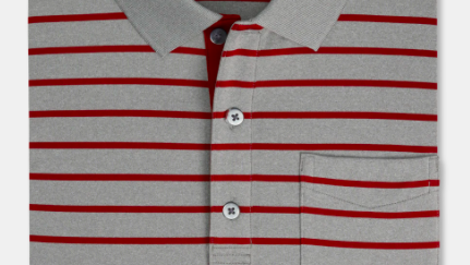 NAUTICAL STRIPE LISLE SELF COLLAR